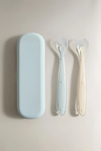 SET OF 2 KIDS' SILICONE SPOONS