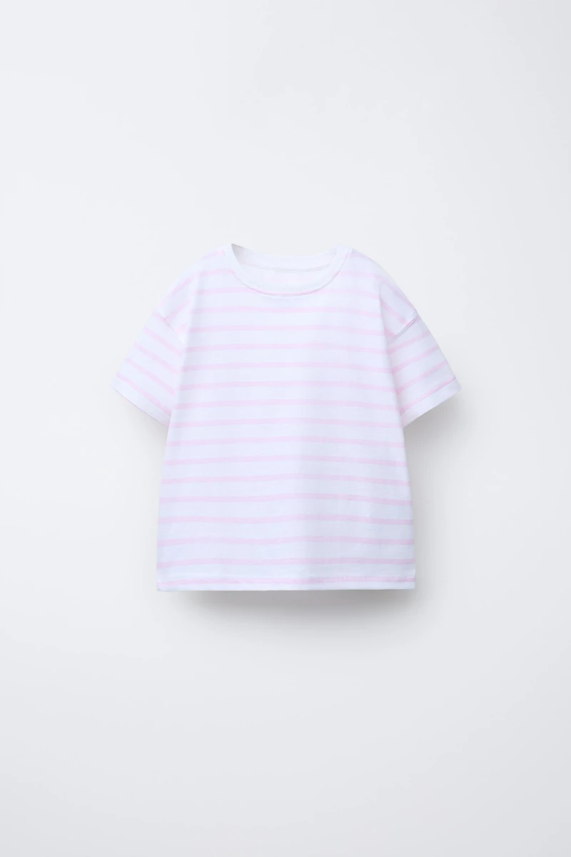 THREE-PACK OF PLAIN AND STRIPED T-SHIRTS
