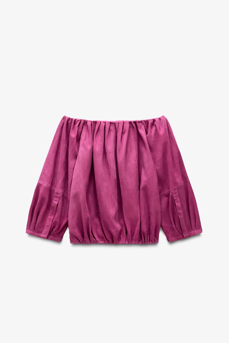 LIMITED EDITION SUEDE TOP