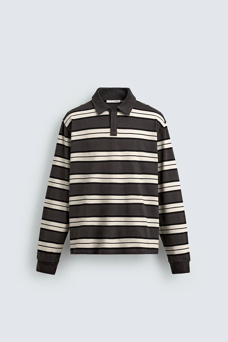 STRIPED REGULAR FIT POLO SHIRT