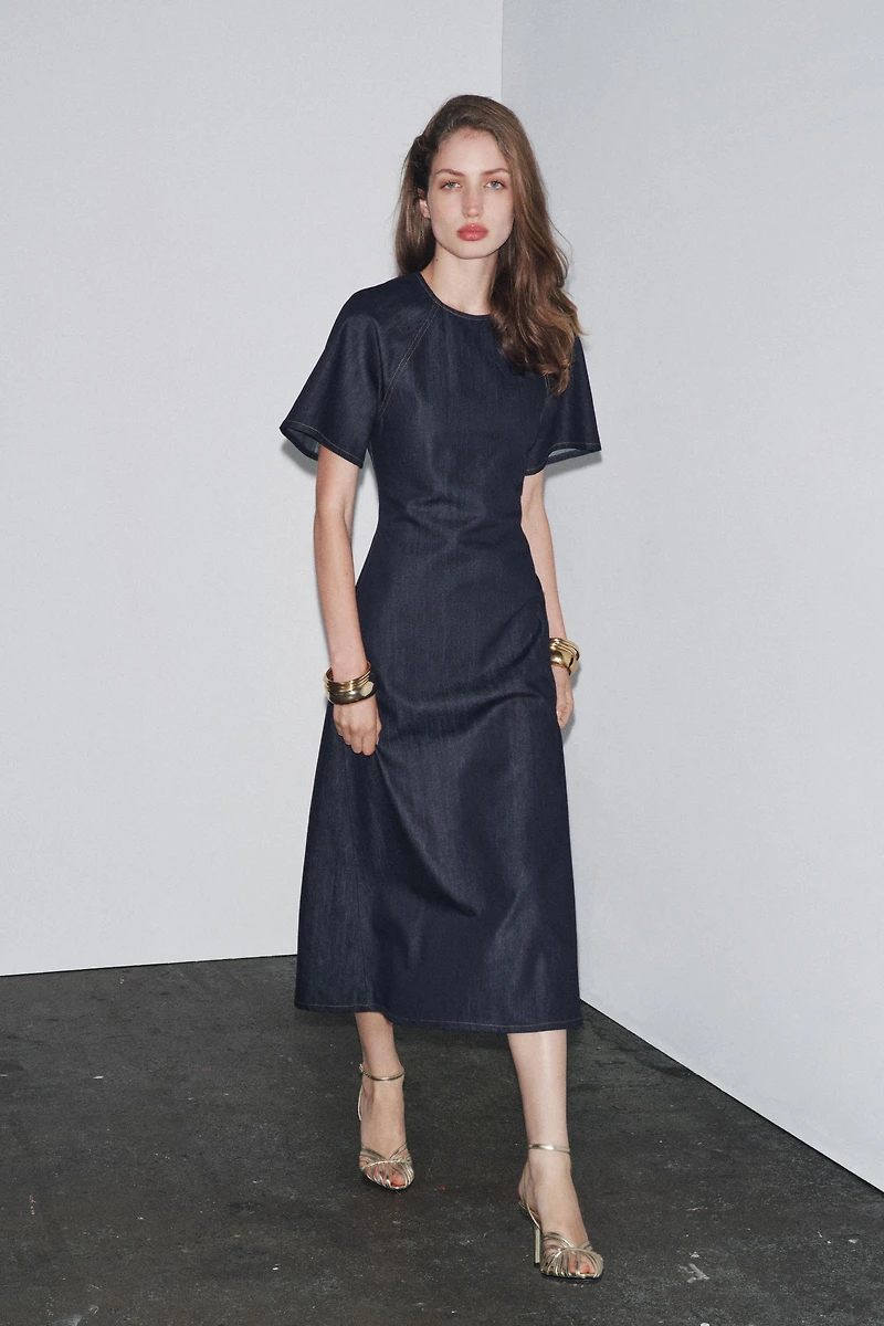 ZW COLLECTION DENIM LONG DRESS