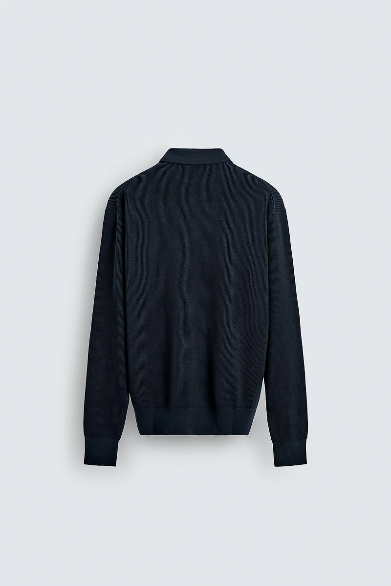 ZIPPERED CARDIGAN