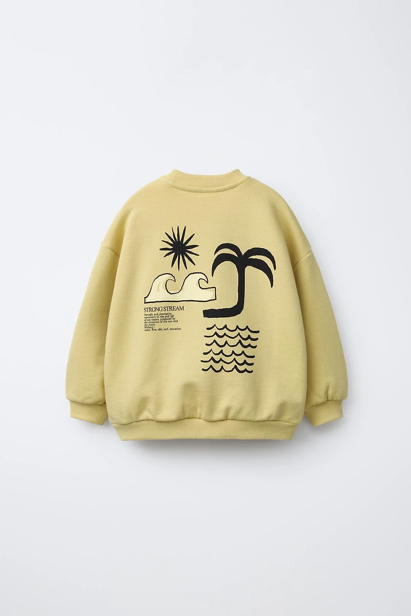 SURF PRINT SWEATSHIRT