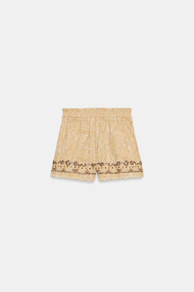 ZW COLLECTION EMBROIDERED SHORTS