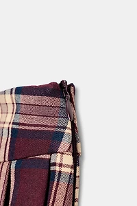 PLAID PLEATED SKORT