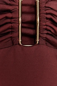DRAPED HALTER TOP
