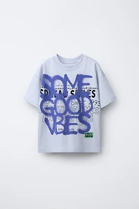 GRAFFITI SPRAY PRINT T-SHIRT