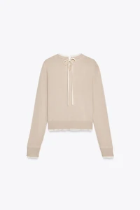 WOOL BLEND KNIT SWEATER