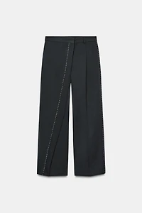 WRAPAROUND TOPSTITCH PANTS