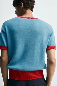 T-SHIRT EN MAILLE CONTRASTE HARRY LAMBERT FOR ZARA X DISNEY