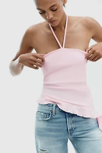 RUFFLED TEXTURED TOP