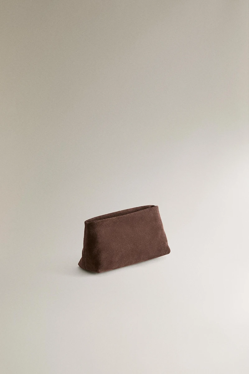 PETITE TROUSSE DE TOILETTE CROÛTE DE CUIR