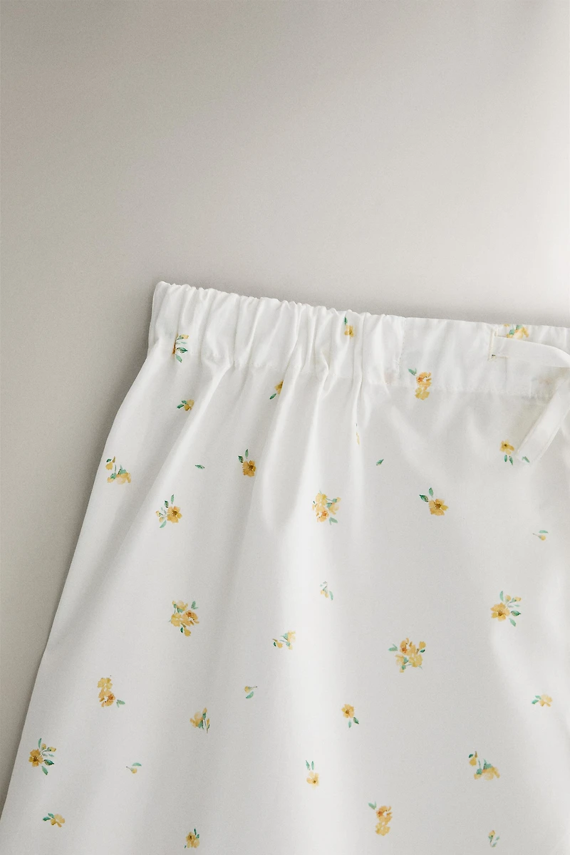 FLORAL COTTON SHORTS