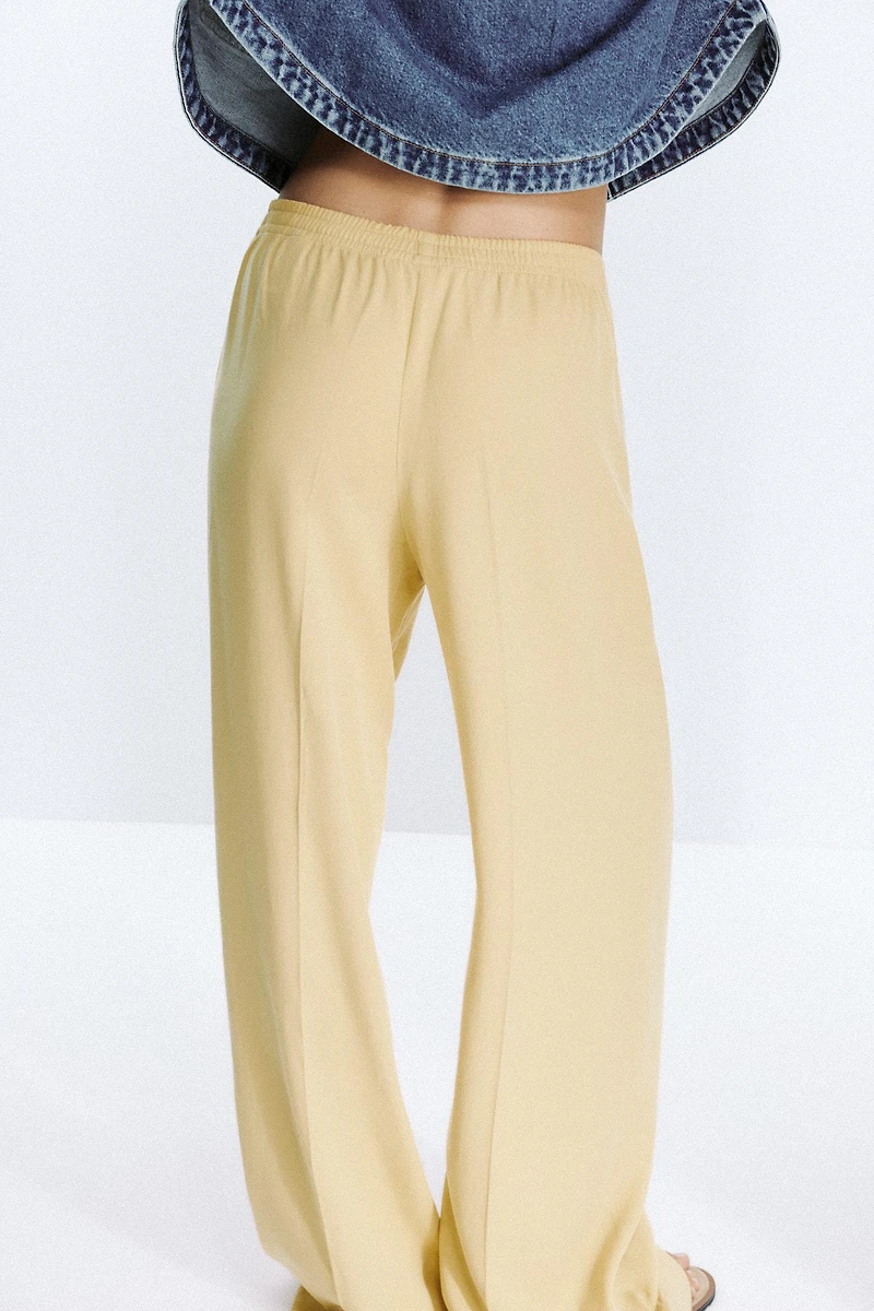 WIDE LEG SEAM PANTS