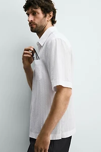 STRIPED JACQUARD SHIRT