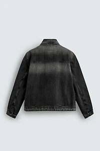VESTE EN DENIM COUPE AMPE AVEC ALAMARS
