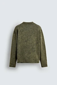 WASHED COTTON SWEATER