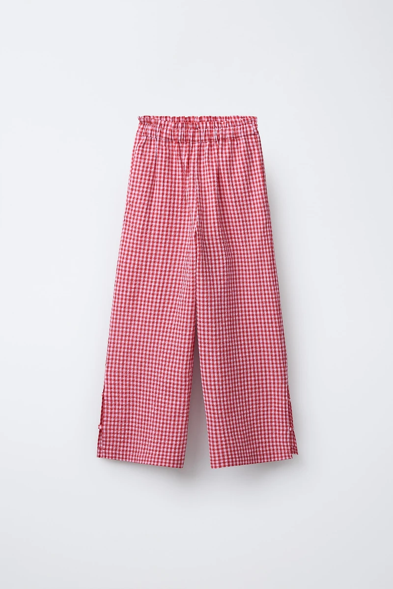 GINGHAM CHECK PANTS