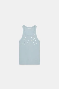 BUTTONED RIB TOP