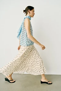 POLKA DOT TIE TOP