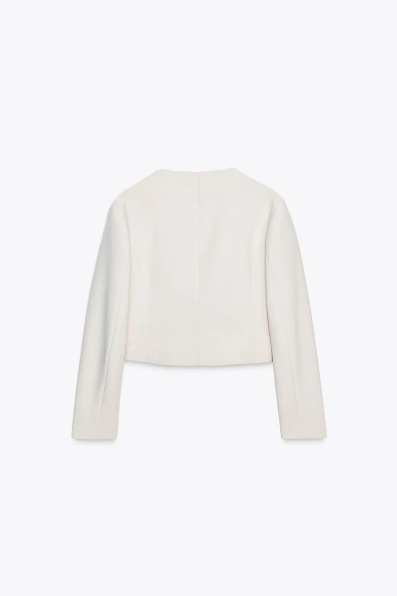 DOUBLE BREASTED SHORT BLAZER