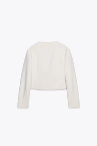 DOUBLE BREASTED SHORT BLAZER