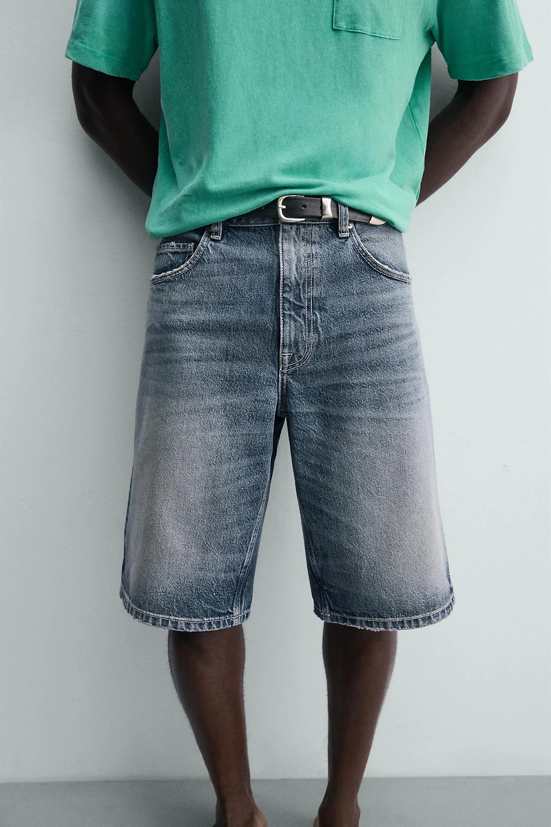 BERMUDA EN JEAN RELAXED FIT