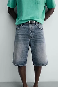 BERMUDA EN JEAN RELAXED FIT