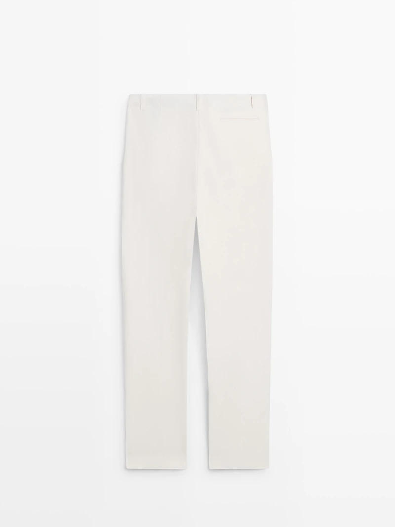 Linen suit trousers