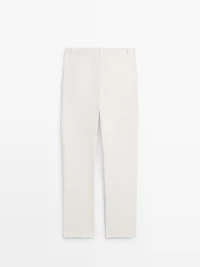 Linen suit trousers