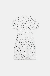 PUFF SLEEVE SHORT DRESS