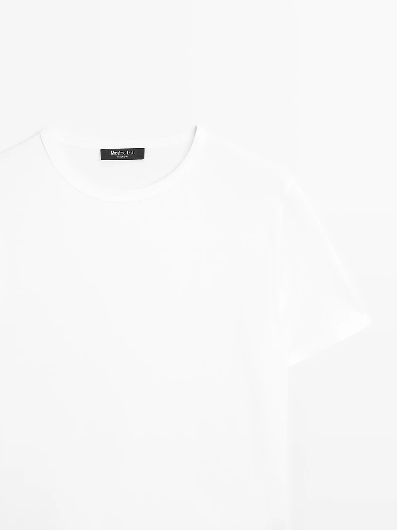 T-shirt à manches courtes en coton mélang