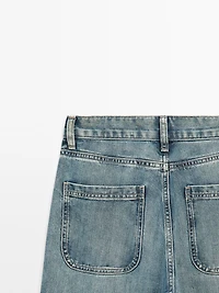 High-waist wide-leg jeans