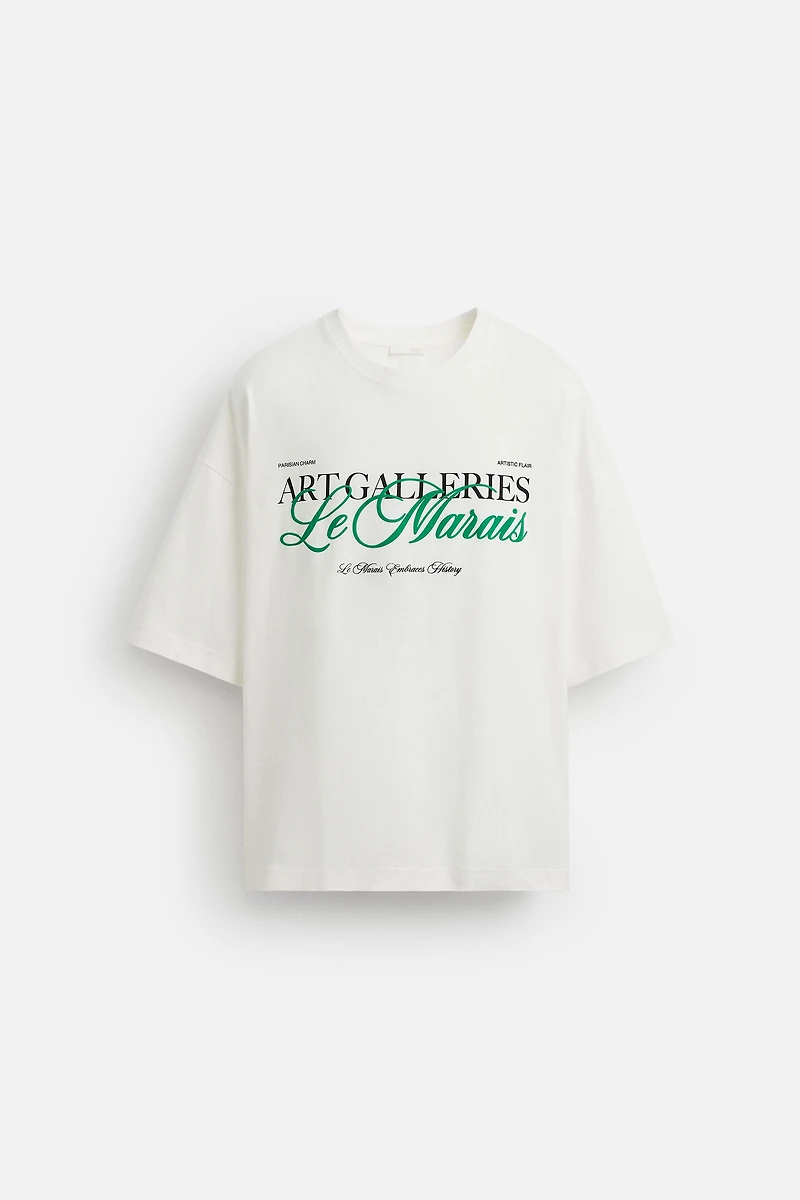 T-SHIRT À INSCRIPTION IMPRIMÉE