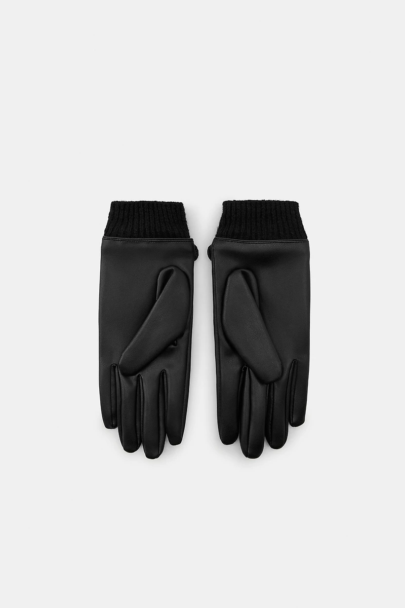 GANTS MATIÈRE SYNTHÉTIQUE ET MAILLE