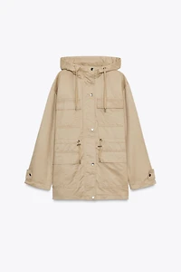 HOODED MULTI-POCKET JACKET