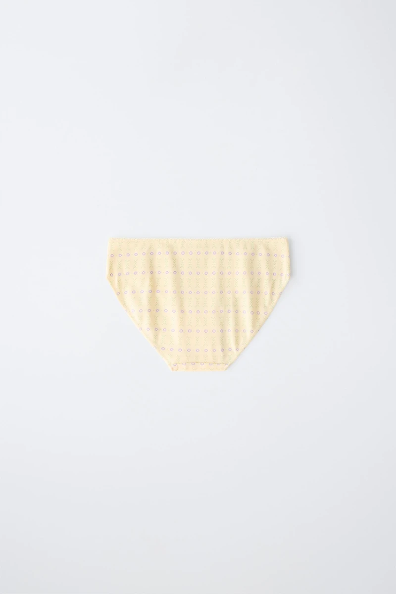 6-14 YEARS / SIX-PACK OF FLORAL UNDERWEAR