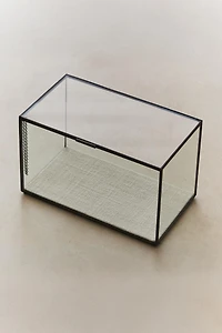 JEWELRY BOX WITH BLACK METAL BORDER