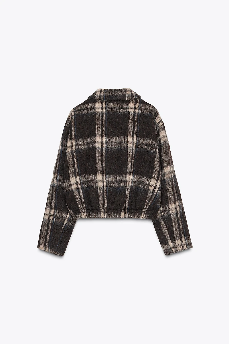 30% WOOL CHECKERED JACKET
