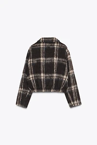 30% WOOL CHECKERED JACKET