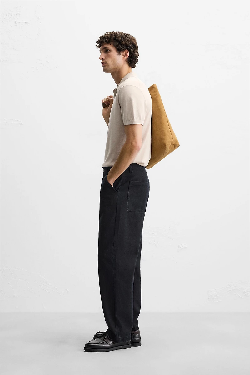 COTTON - SILK BLEND KNIT POLO