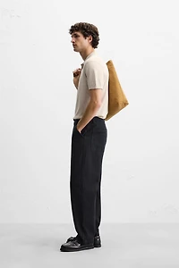 COTTON - SILK BLEND KNIT POLO