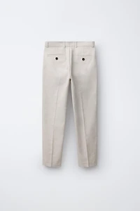 PANTALON DE COSTUME AVEC COTON ET LIN