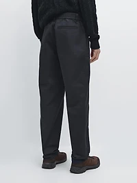 Cotton blend jogger fit trousers