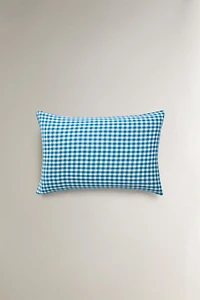KIDS' CHECKERED CHIFFON PILLOWCASE