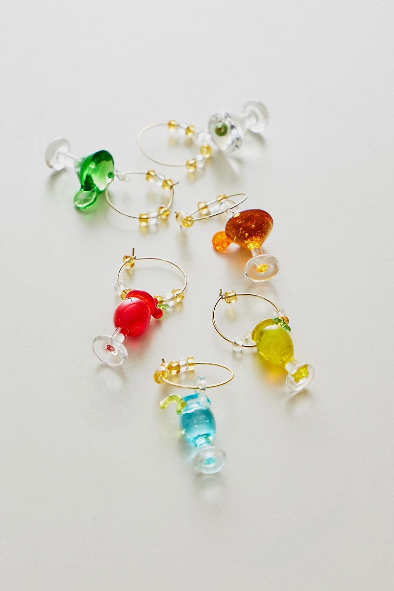 SET OF COCKTAIL GLASS CHARMS (SET OF 6)