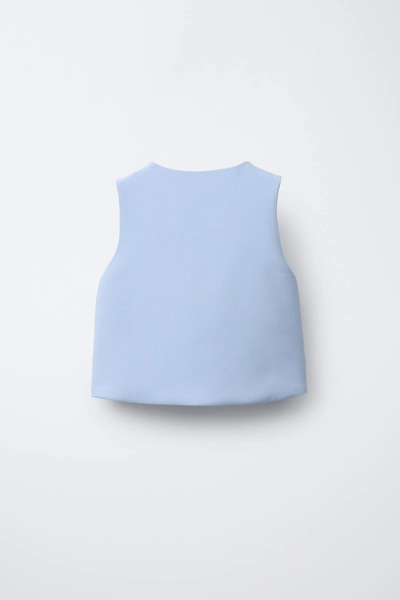 JEWEL BUTTON TOP
