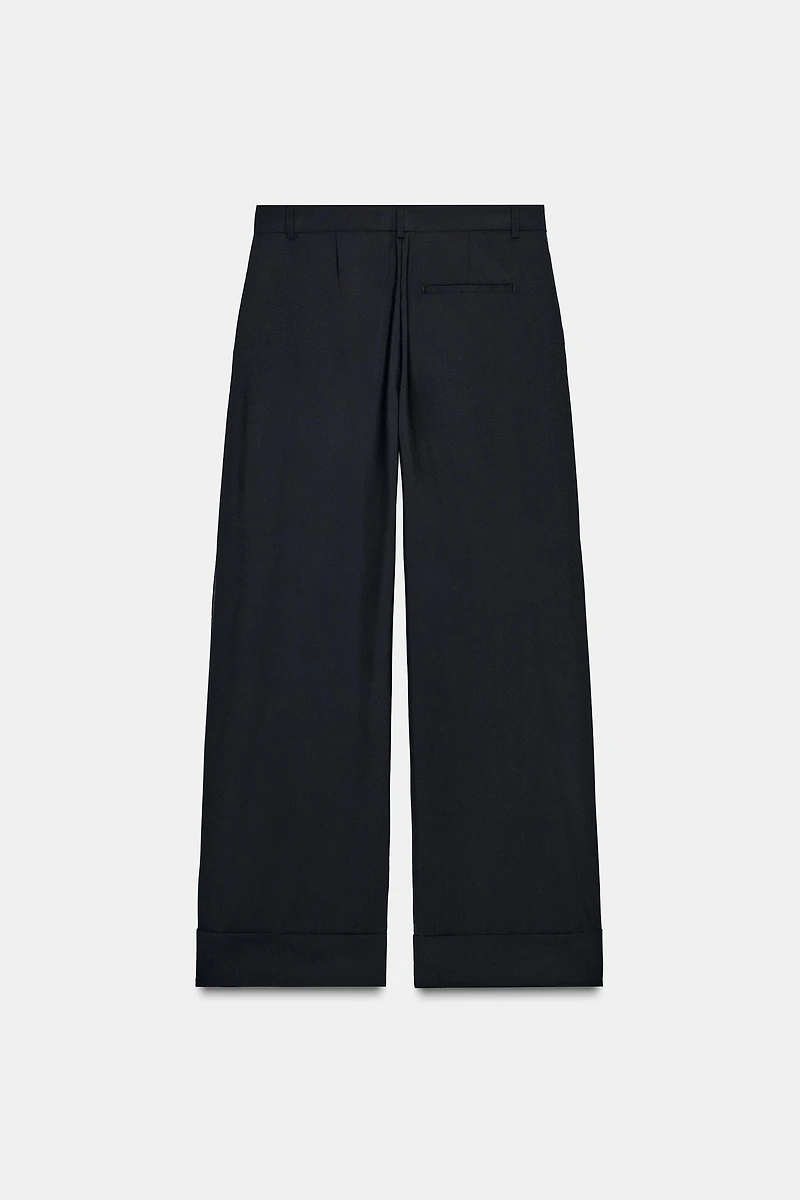 100% WOOL PANTS ZW COLLECTION