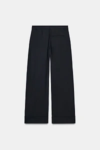 100% WOOL PANTS ZW COLLECTION