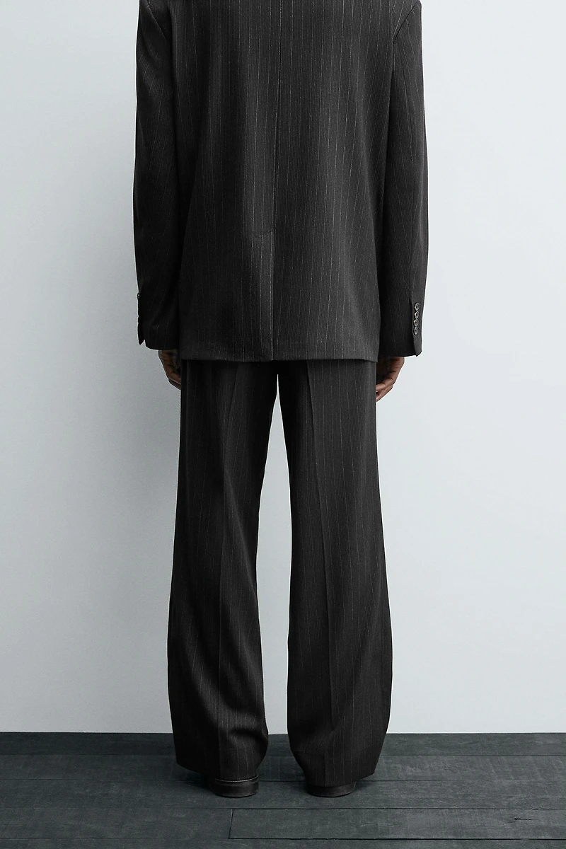 STRIPED SUIT PANTS